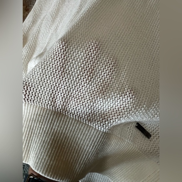 Sweaty Betty Enliven one shoulder knit white tunic  size small - Picture 6 of 6